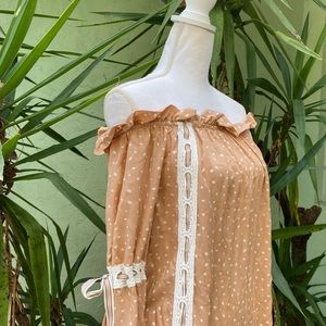 Surf Gypsy Boho Iff Shoulder Dress